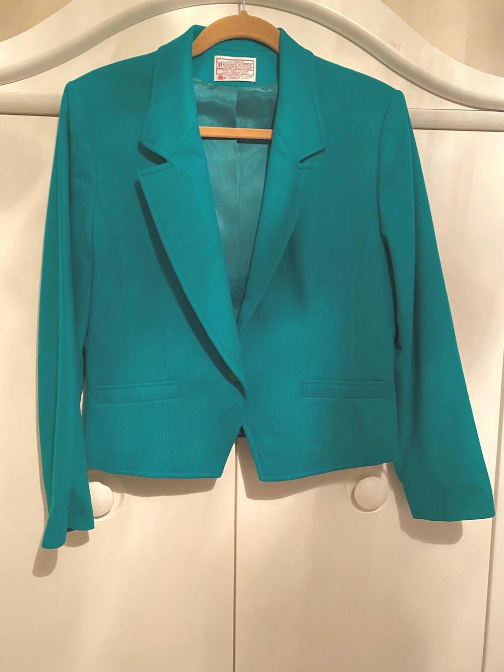 Vintage Pendleton green wool jacket
